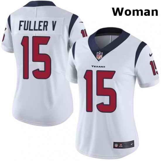 Womens Nike Houston Texans 15 Will Fuller V Elite White NFL Jersey